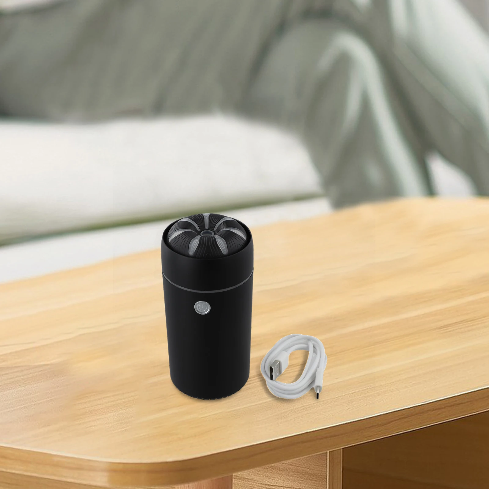 

Компактный увлажнитель воздуха, автомобильный диффузор для ароматерапии, салон автомобиля, успокаивающая атмосфера, тихая работа, 7-цветный светодиодный светильник для автомобилей