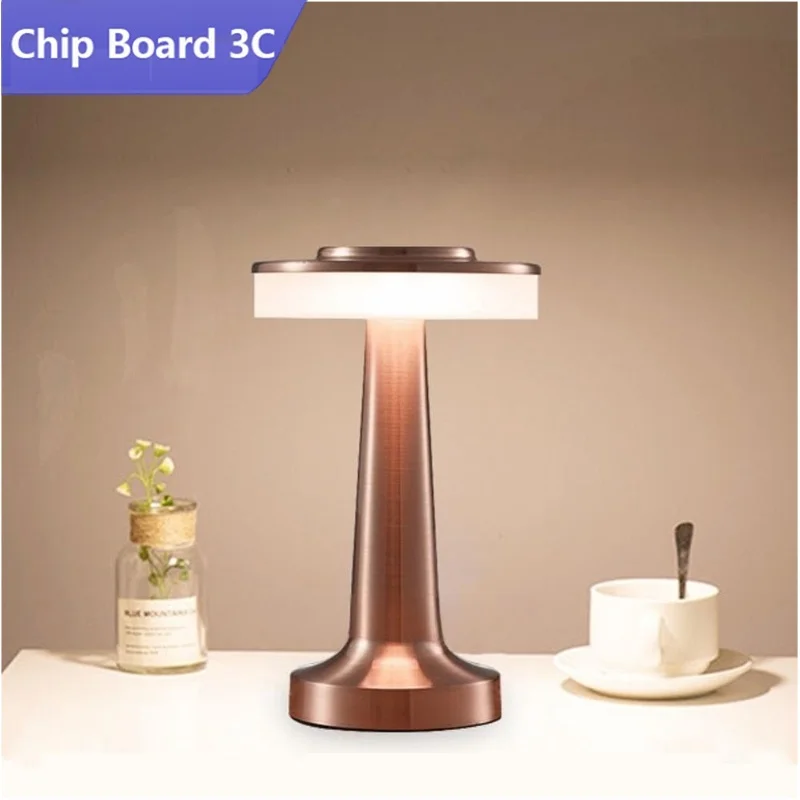 Retro Bar Table Lamp Led Rechargeable Desk Light Room Decor Lampe Camping Luces Bedroom Coffee Decoration Chambre Night Lights