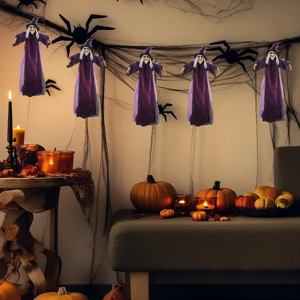 

Car Pendant Accessories Halloween Witch Car Pendants with Lanyard Outdoor Decorations for Haunted House Ornament Prop for Easy