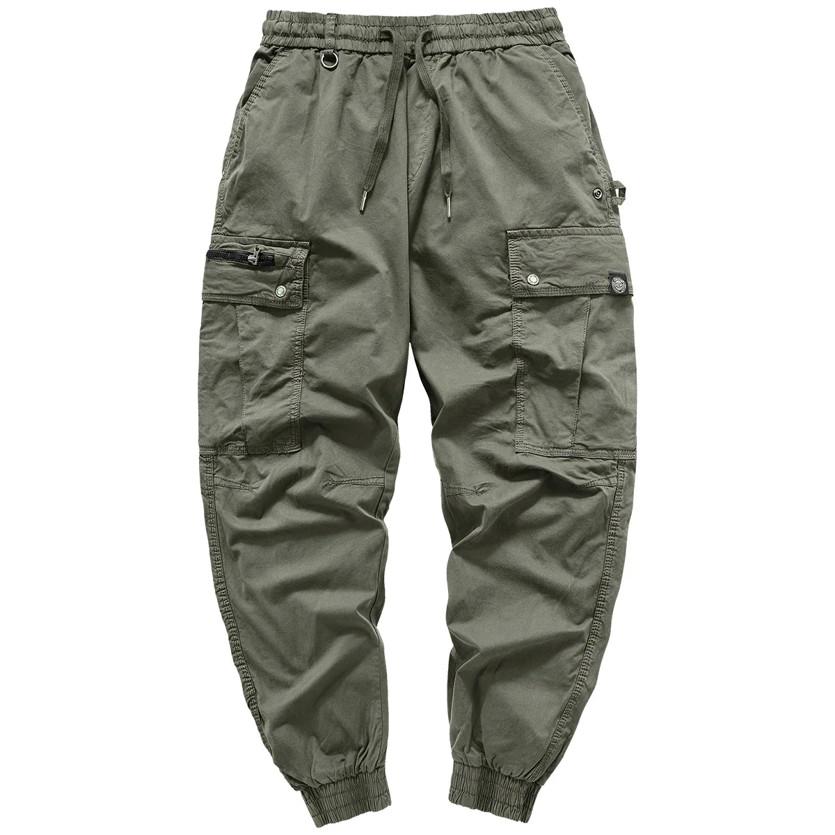 

Мужские модные рабочие брюки VIP, свободные брюки с манжетами, универсальные спортивные повседневные длинные брюки в американском ретро-стиле с множеством карманов