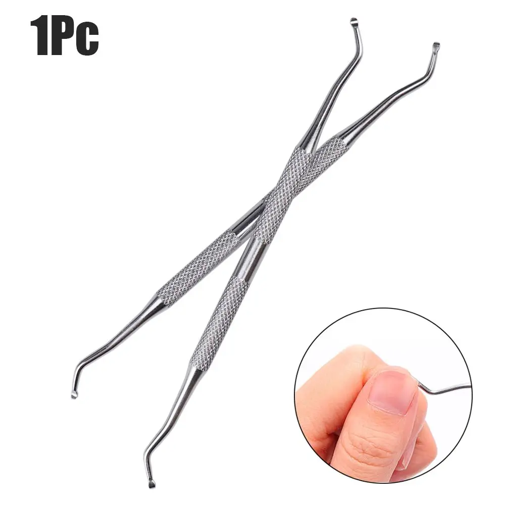 Double Head Ingrown Hook Nail Correction Cleaning Spoon Foot Nail Dirt Cleaning Pedicure Foot Care Tools Manicure Paronychia