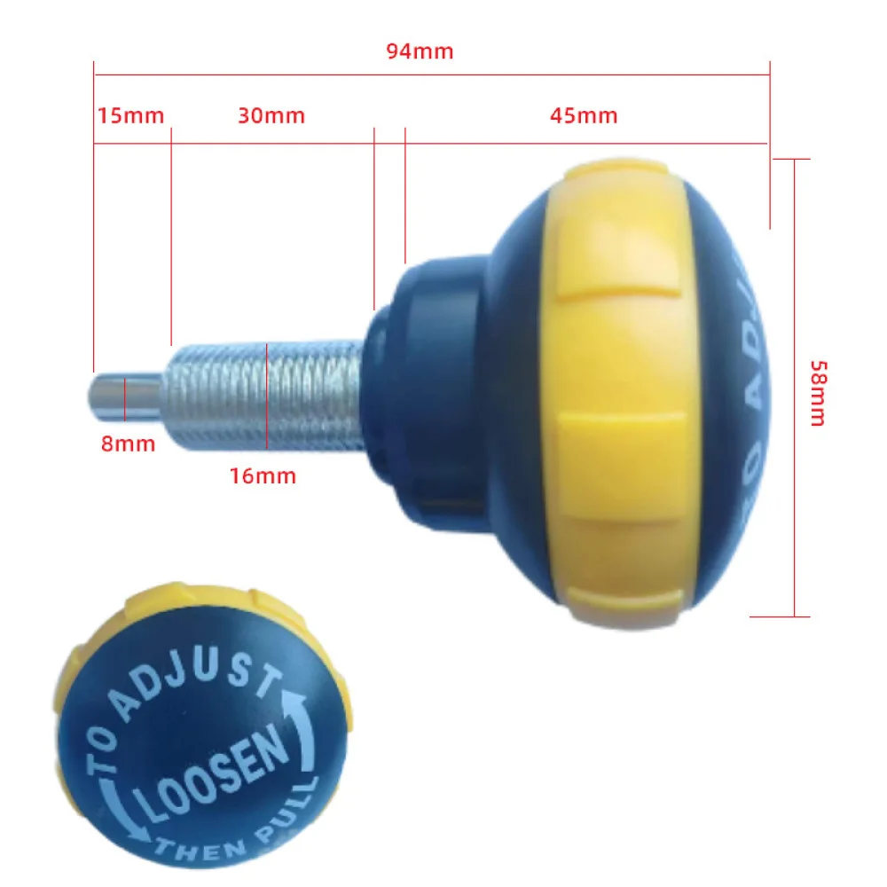 Gym Strength Equipment Spring Loaded Pull Pin Aluminum Alloy Knob Adjustable Replacement Weight Stack Selector Accessory