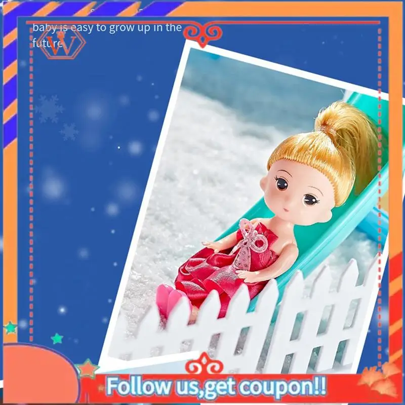 

Durable Play House Doll Children's House Villa House Girl Princess Gift Box Castle Toy DIY Game Gift