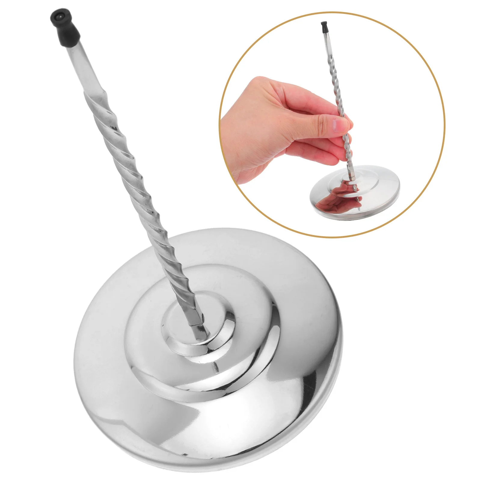 

Держатель для купюр из нержавеющей стали, спиральный дизайн, сверхмощное основание, стабильный органайзер для чеков в ресторане, кухонная стойка для билетов, офис