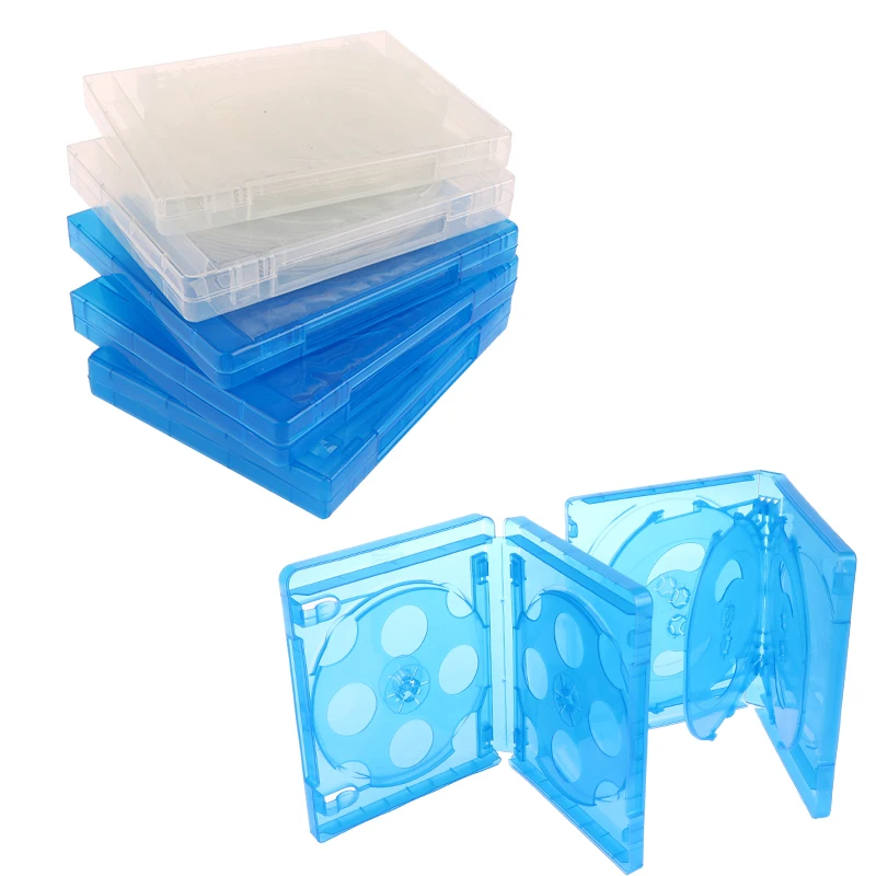 1PCS CD Case CD Storage Box Blu-ray Replacement Game Cases Protective Box For PS4 PS5 CD DVD Discs Storage Bracket Box