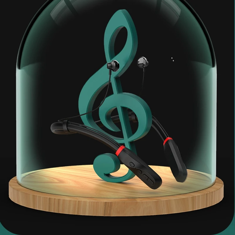 Bluetooth-наушники с шейным ремешком, беспроводные стереонаушники с очень длительным временем воспроизведения и микрофоном, спортивные водонепроницаемые наушники