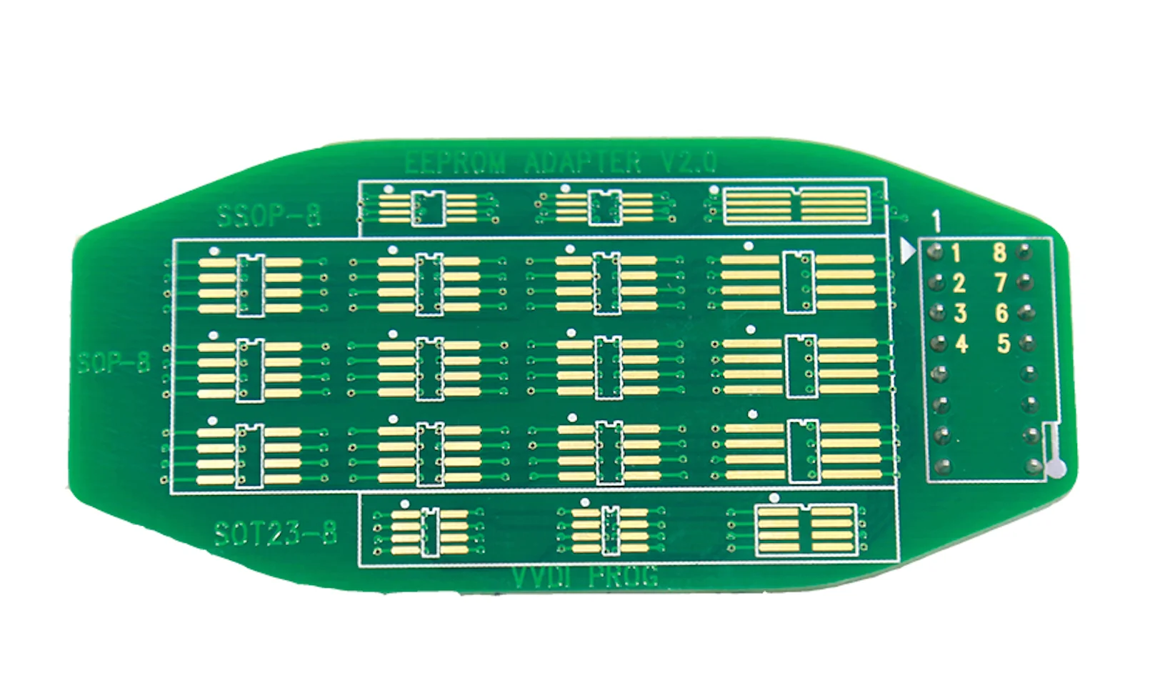 

Адаптер Xhorse VVDI EEPROM, 16-контактный преобразователь для VVDI Prog, поддержка SOP/SOT/SSOP для замены аксессуаров
