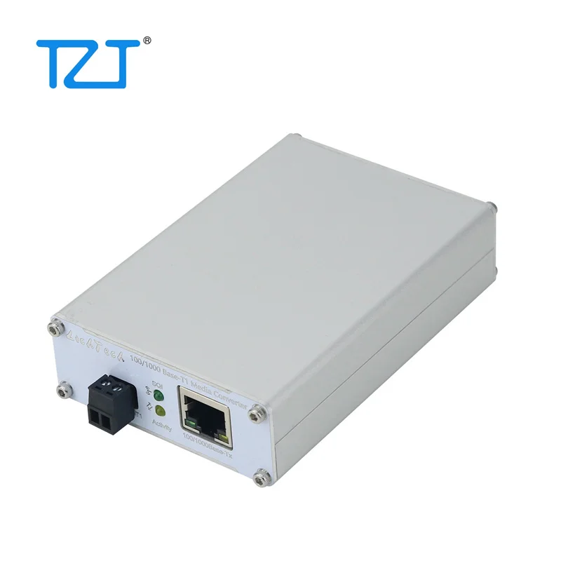 Convertitore multimediale TZT LichTech 100Base-T1/100/1000 Base-T1 Convertitore Ethernet automobilistico 100 Mbps con indicatore luminoso di stato