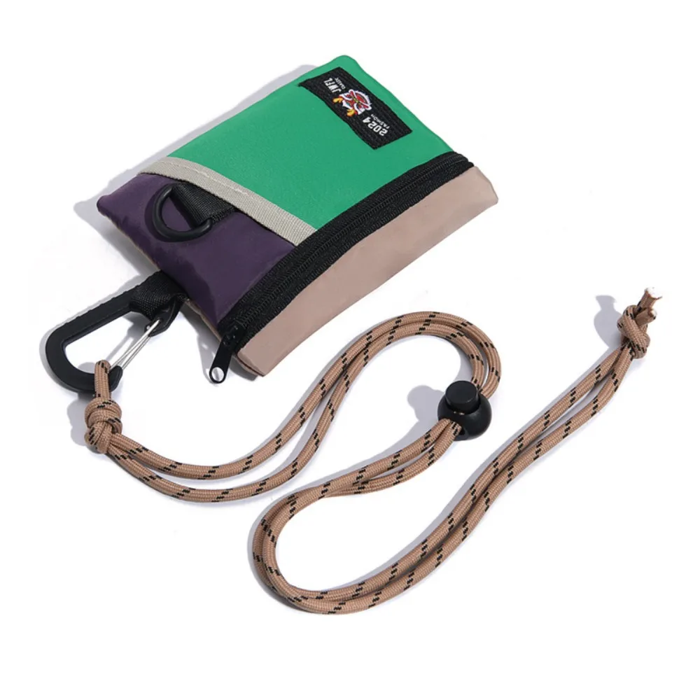 أزياء النايلون عملة المحافظ البسيطة الكرتون عملة حقيبة الرقبة حزام الحبل حامل البطاقة الأطفال