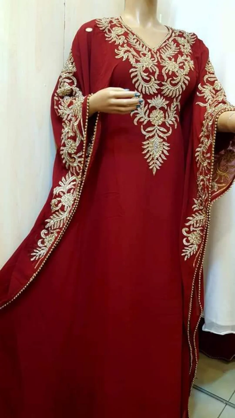 Women Long Dress Morocon Dubai Gown Farasha Robe Farasha Indian Women Dress World National Costume