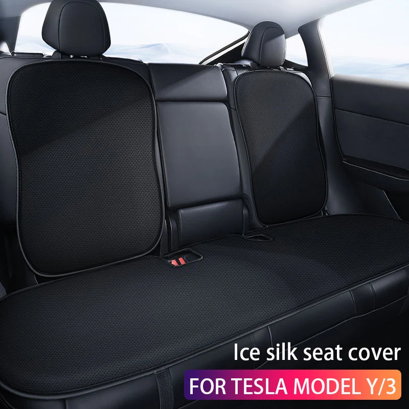 

Ice silk seat cover For Tesla Model Y/Model 3 2018-2025 Y junipe ventilation breathable comfortable car seat cushion accessories