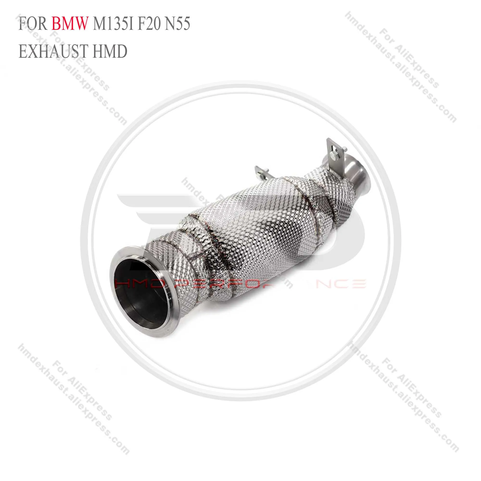 

HMD Exhaust System High Flow Performance Downpipe for BMW m135i F20 N55 Car Accessories With Cat Pipe