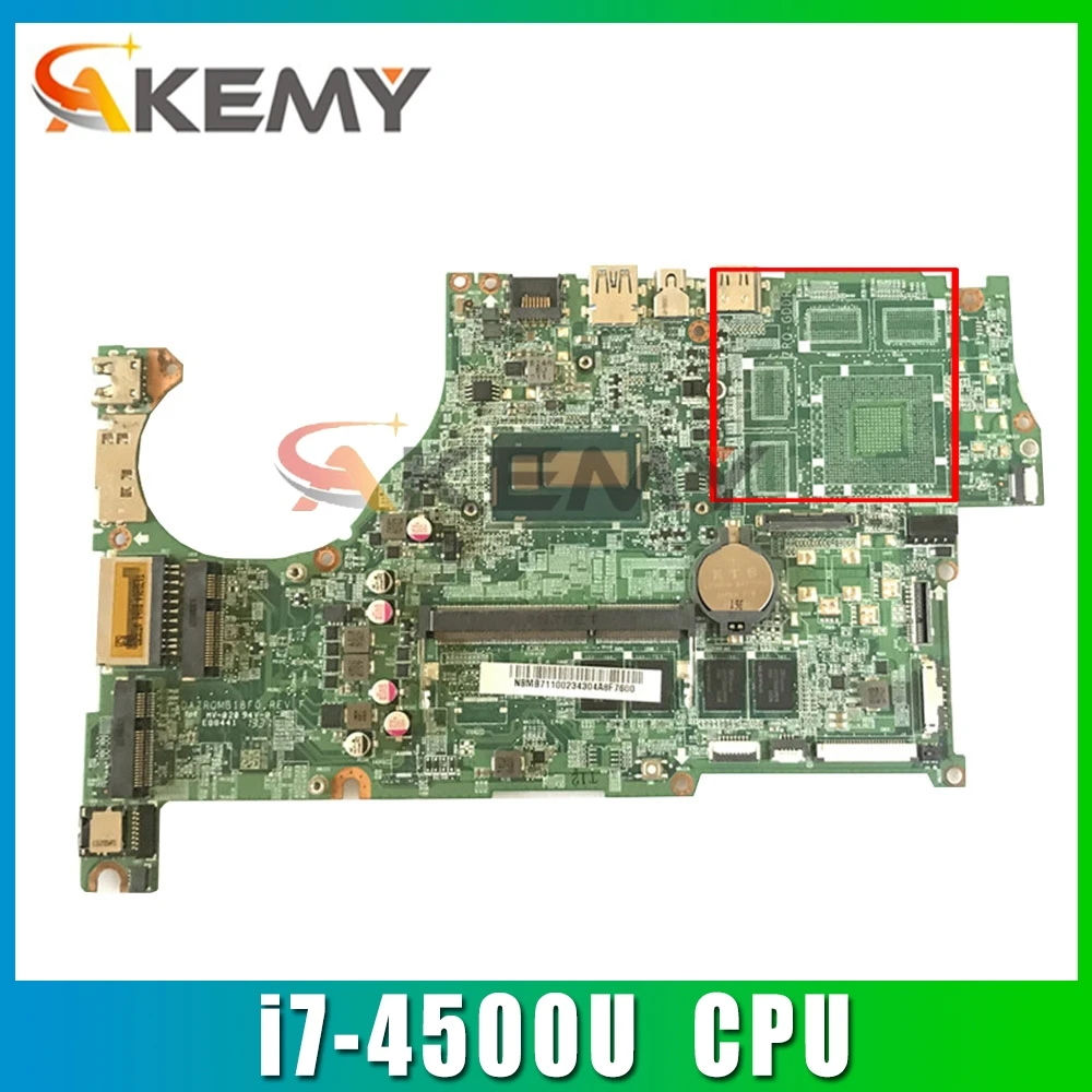 

For ACER V5-573P V3-473G Laptop Motherboard DAZRQMB18F0 i7-4500U With RAM GT720M 2G GT750M 4G Mainboard Aspire 100% tested
