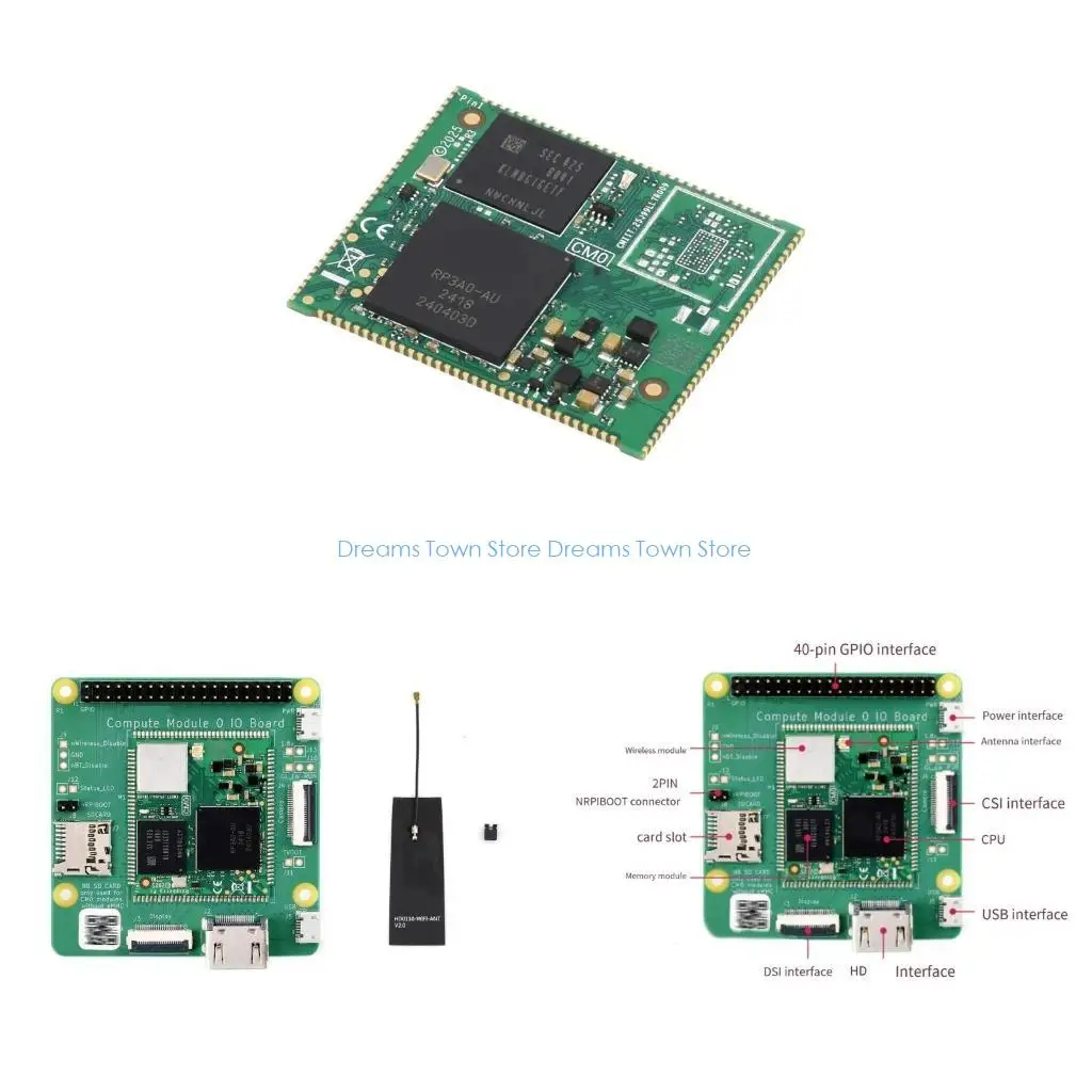 

HX6A For CM0 Compute Module Wireless Expansion Board Module WiFi Low Cost for RP3A0 Extension Board Replacement Part