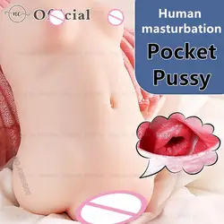 Silicone Vagina Men's Masturbator Erotic Products Pocket Pusssy Tpe Anal Masturbation Anime Girl Dolls for Adults 18 Fake Pussy