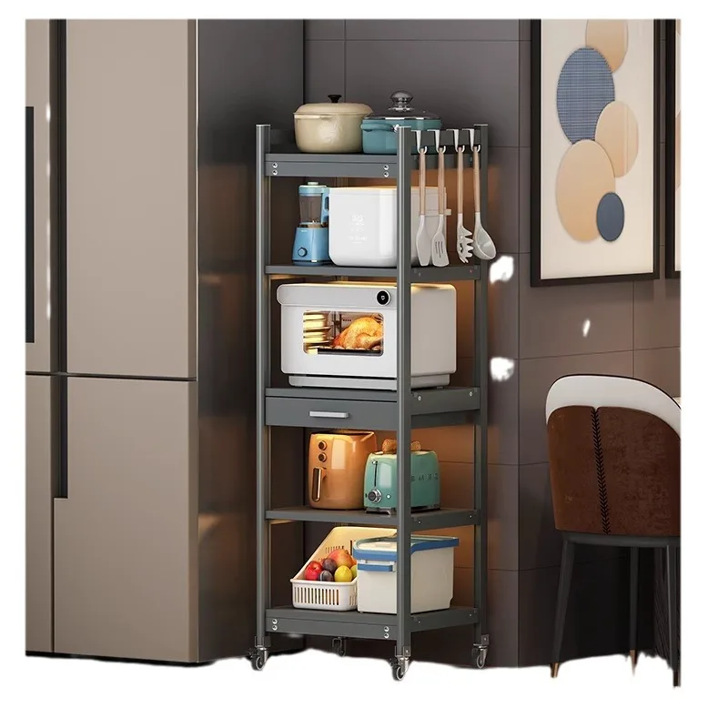 

Kitchen, Shelf, Floor, Multi-level, with Drawers, Microwave, Oven, Storage, Storage