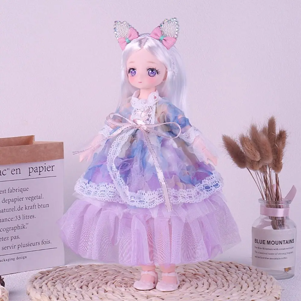 Multiple Movable 30cm Bjd Doll Toy Removable Joint Doll Attractive Eyes Lace Princess Doll BJD Dolls Ball-jointed