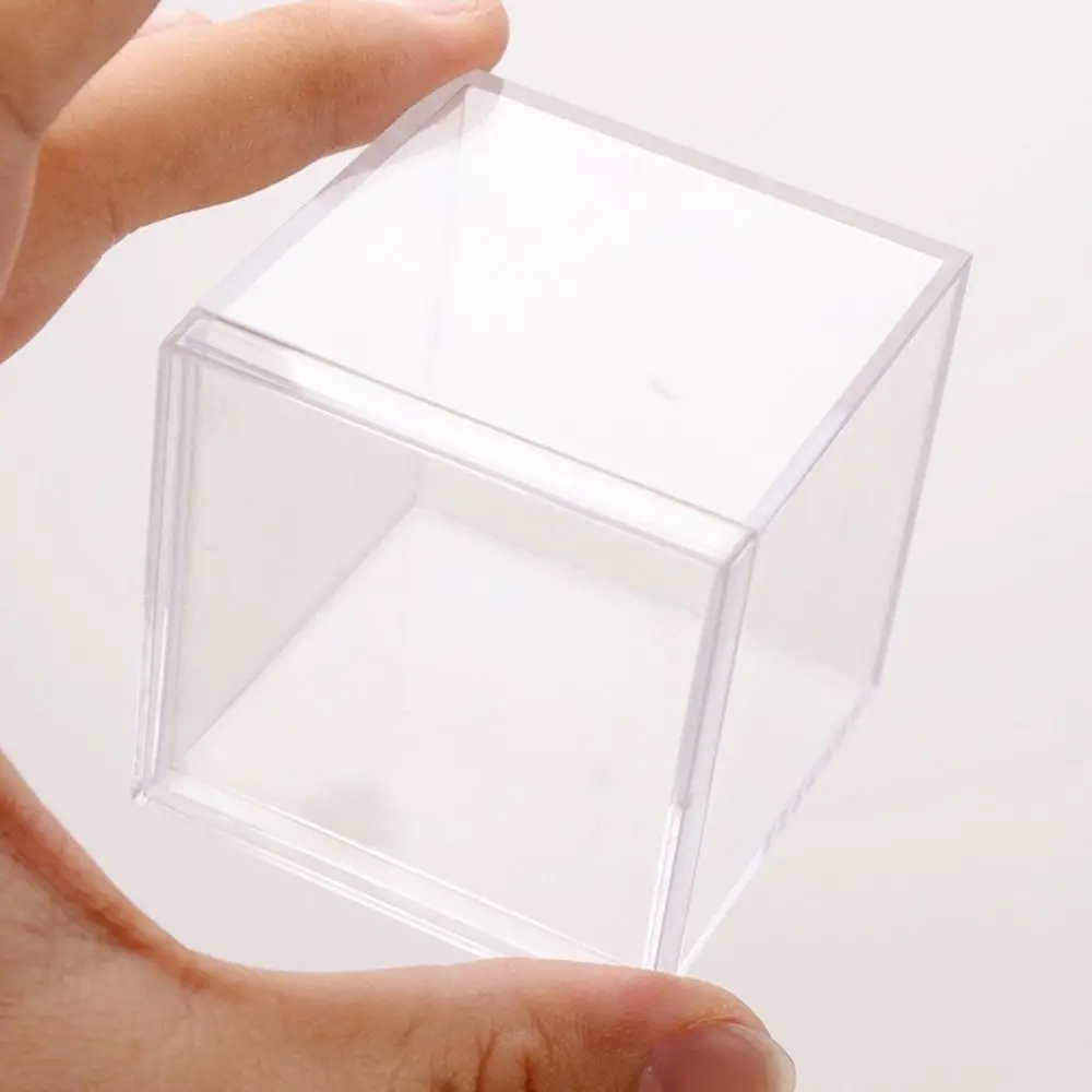 Transparent Acrylic Boxes Mini with Cover Food Candy Storage Container Protection Showcase Dustproof Anime Model Dust Cover