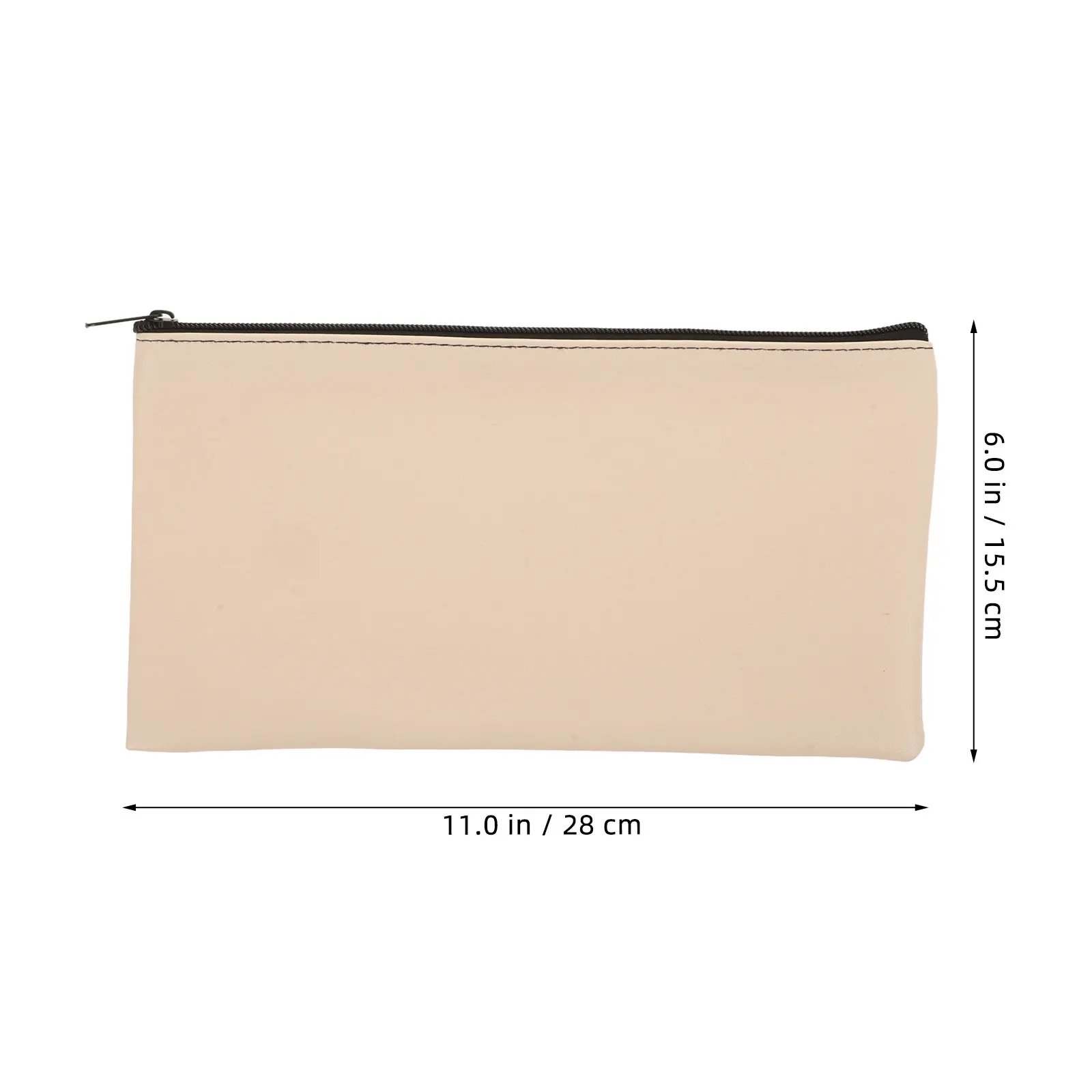 2Pcs Supple PU Money Pouch with Aluminum Alloy Trim Zippered Bill Organizer for Cash Budgeting Receipt Storage Bank