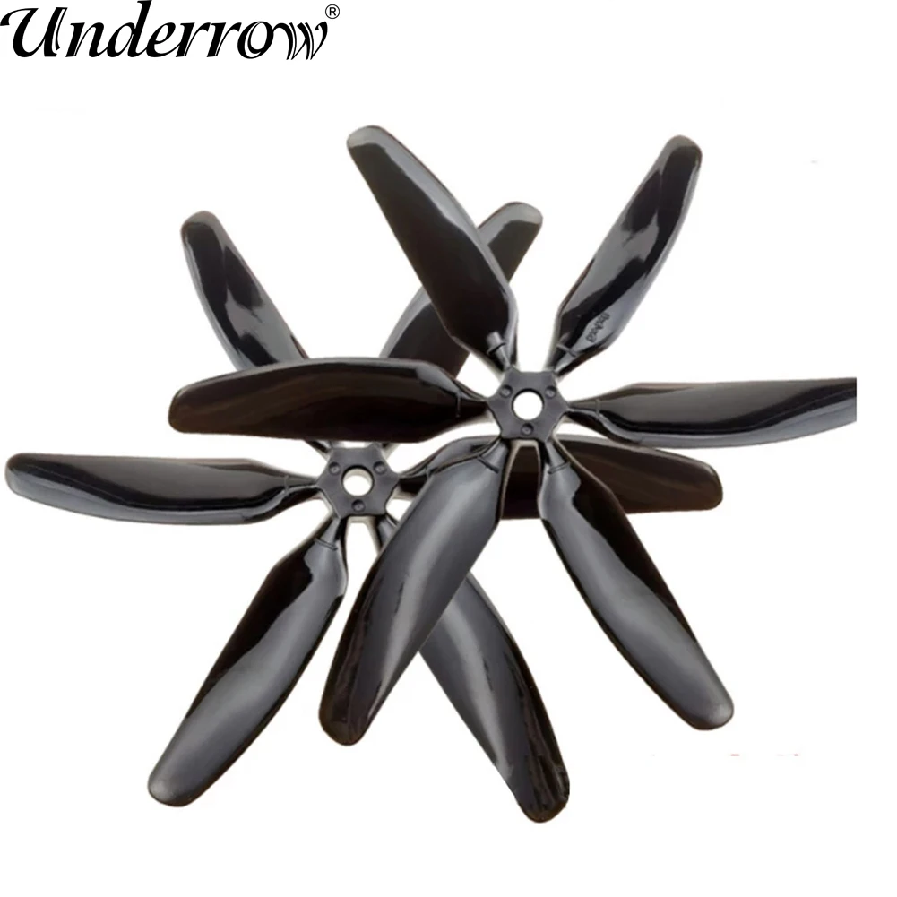 10pcs 504060 Six-blade Propeller CW CCW 5 Inch Propellers Blade For FPV Quadcopter Racing RC Drones Propellers Blade