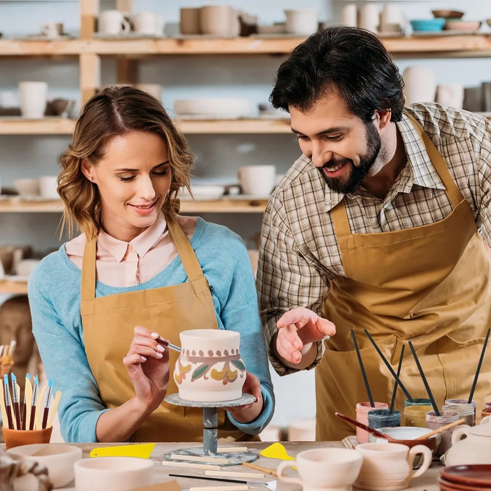 

AF89-Набор из 44 глиняных гончарных инструментов — моделирование, полный набор для художника, керамики, поделок, тиснения и моделирования