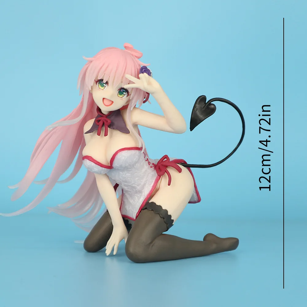 12cm Anime Lala Satalin Deviluke Q version kawaii Action Figure PVC model Toys doll Desk Decor car ornament Collectible Gifts
