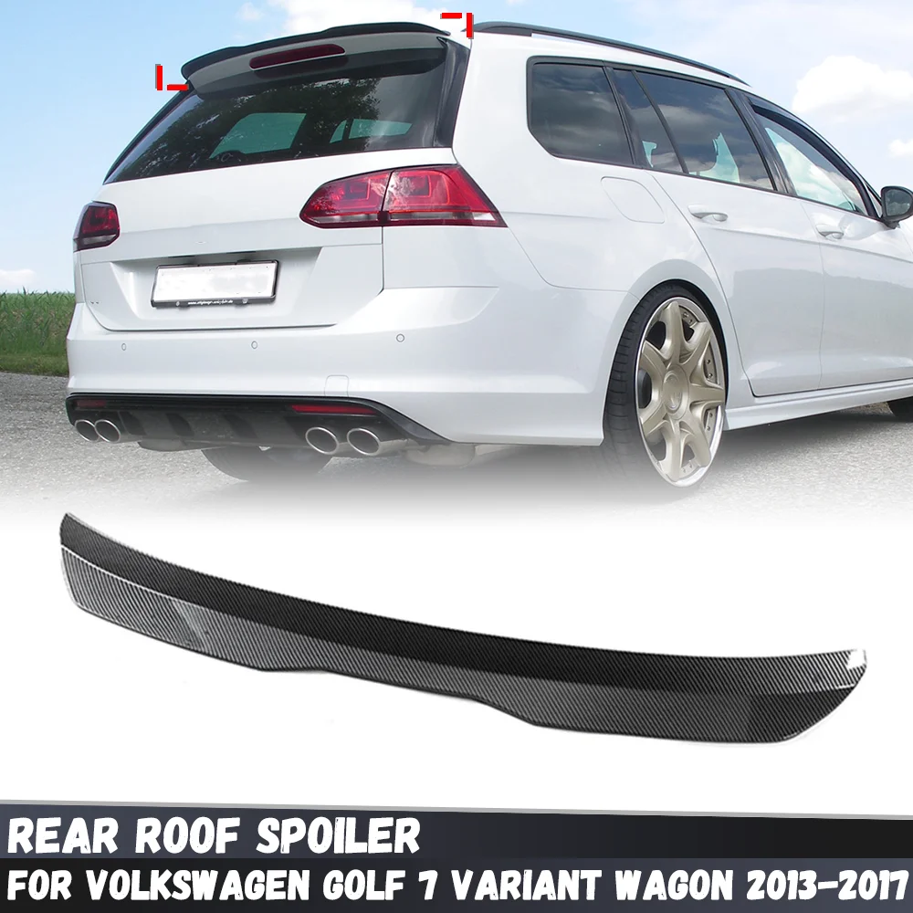 For Volkswagen VW Golf 7 Variant Wagon 2013 2014 2015 2016 2017 Rear Roof Spoiler Trunk Wing Boot Cover Accessories