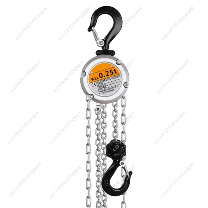 Mini-Handkettenzug mit Hakenbefestigung, 0,25/0,5 Tonnen Tragkraft, 3 Meter Hubhöhe, CE-Zertifikat, tragbarer manueller Hebezug, NEU – Detail 1