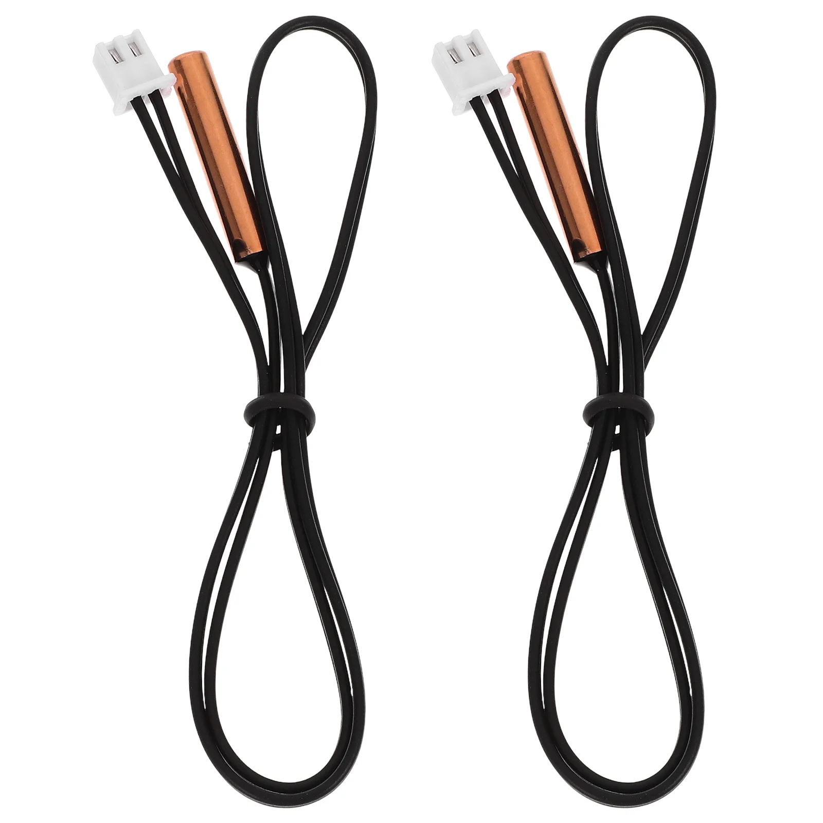 Sensor de temperatura para ar condicionado, 2 peças, sonda ntc, substituição de termostato universal, aço inoxidável, acessório de reparo hvac