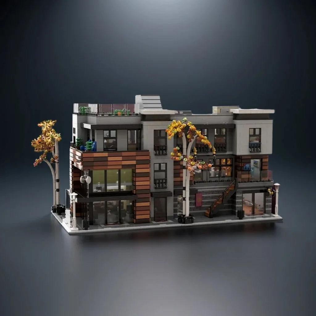 5653pcs MOC Downtown Lofts Modular Streetscape Model Building Blocks Architecture Idea Brick Kids Education Christmas Gifts Toys