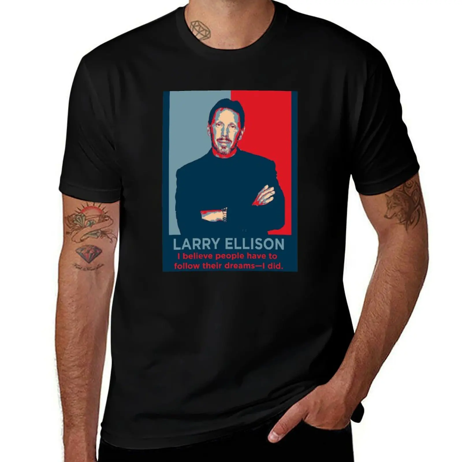 larry ellison T-Shirt Simple Print Design T-Shirt