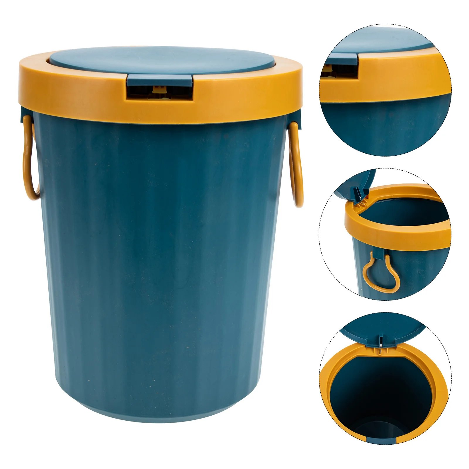 

Push-Type Plastic Waste Paper Basket Household Kitchen Trash Can Office Garbage Container Rubbish Storage Bin Compact