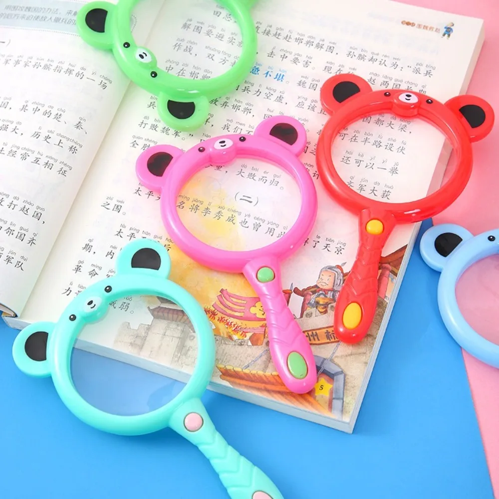 New PP Hand Held Magnifier Gift Outdoor Exploration Insect Viewer Cute Cartoon Educational Toy