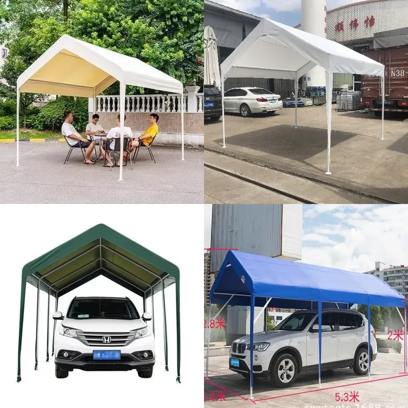 Portable Outdoor Market Canopy Tent Waterproof Parking Shed Night Stall Awning for Camping Holiday Rain Protection