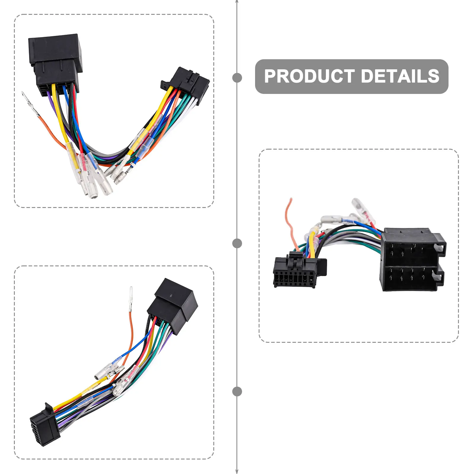 16 Pin Wiring Harness Car Radio Wiring Harness Car Radio Installation Non-destructive Transfer Quick Mating For Car Radio