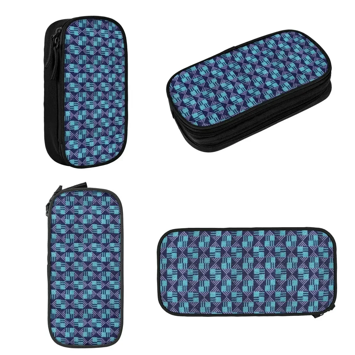 Waterloo And City Line - London Underground Seat Cover Moquette Pencil Cases Large Capacity Pen Bags Pen Box Pencil Pouch view 2