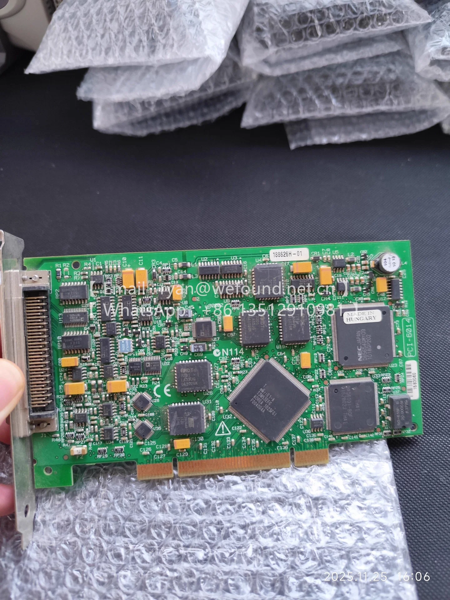 PCI-6014  16 AI (200 kS/s), 2 AO, 8 DIO, PCI Multifunction I/O Device