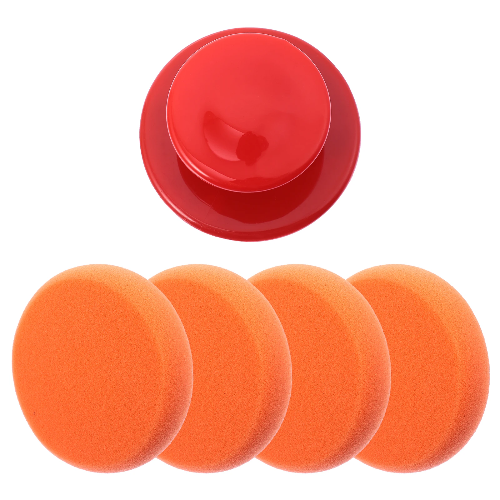 

Car Polishing Sponge Pads Reusable Buffing Pads With Handle For Waxing Paint Shine Improvement Removing Scratches Headlight