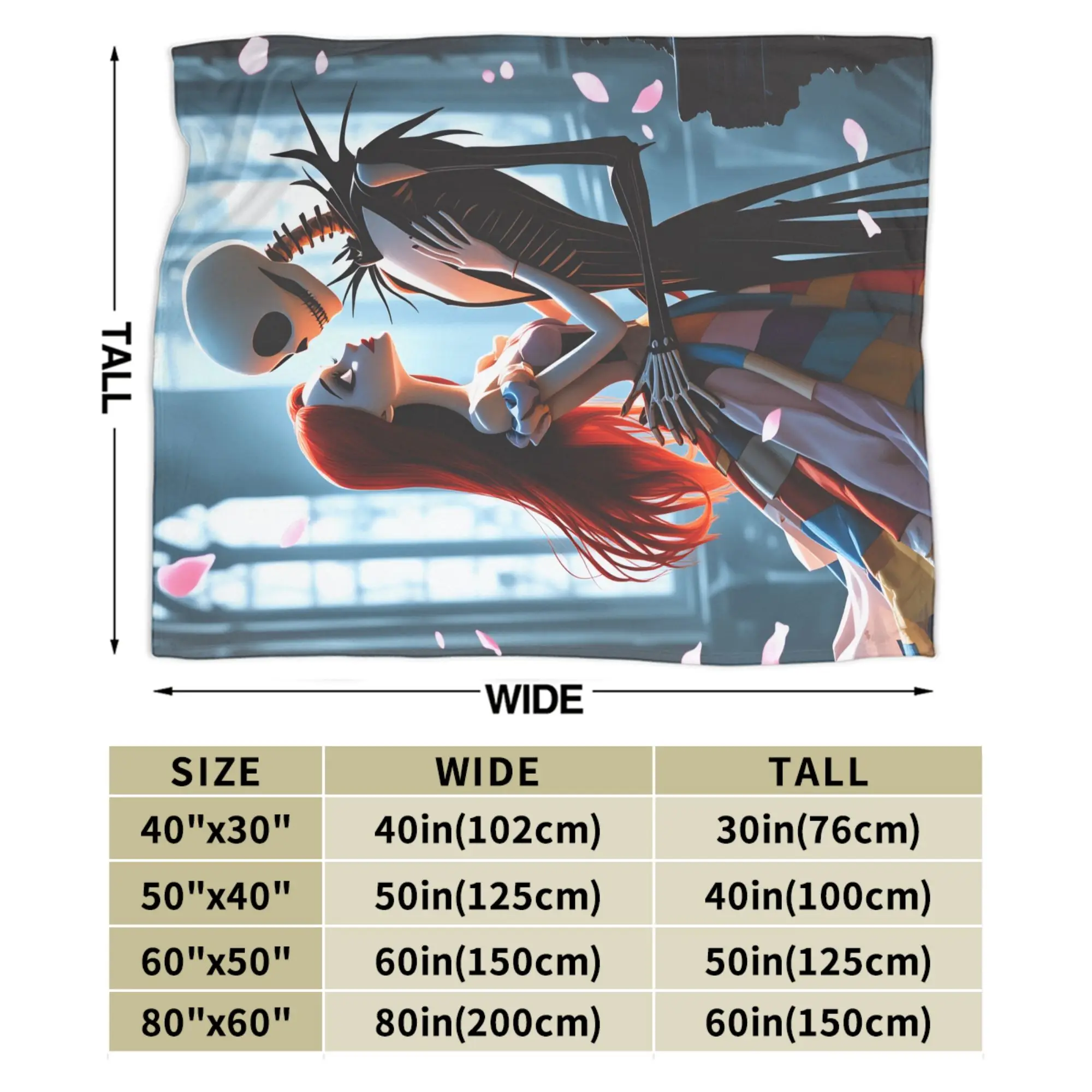 بطانية ناعمة دافئة بوي فتاة التخييم كابوس قبل عيد الميلاد رمي بطانية الفانيلا المفرش الأريكة السرير الرسم غطاء السرير