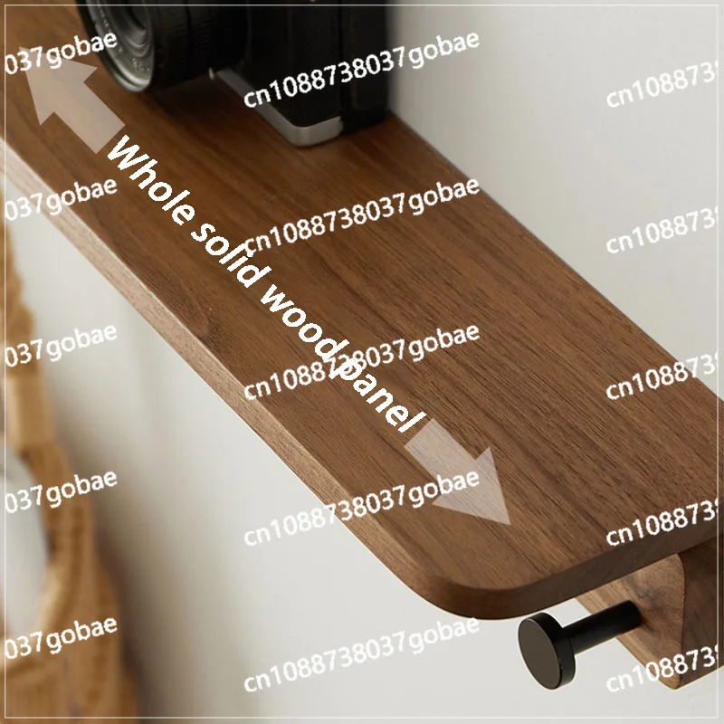 

Wall Mounted Coat Rack with Storage Shelf Entrance Hall Clothes Storage Hanger Solid Wood Clothing Bag Organizer Hanging Hook