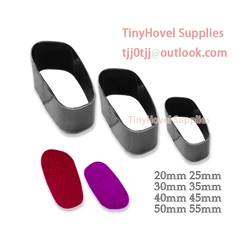Irregular Oval Sharp Steel Rule Die Cut, Steel Cutting Mold for Leather, Steel Punch -Cutter for Leather Crafts, 20mm-100mm