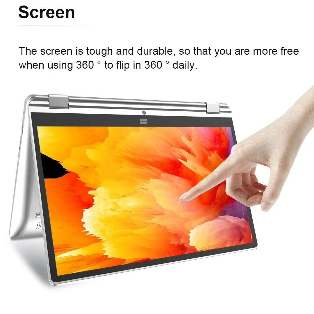 Tablet portatile Intel con touchscreen 2 in 1 da 11,6 pollici Windows 11 Pro 8 GB DDR4 RAM 128 GB/256 GB/512 GB SSD Computer portatile da studio
