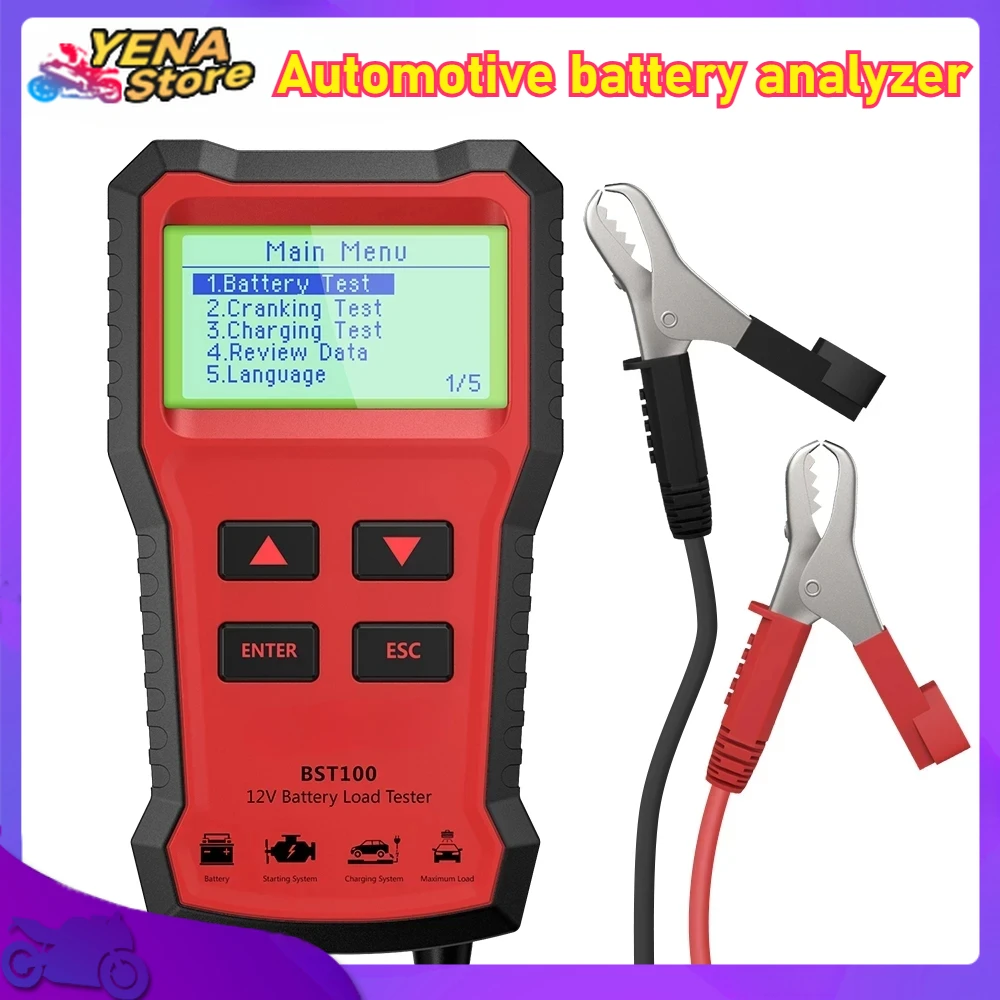 

For ANCEL BST100 12V Battery Tester Automotive Battery Analyzer crank charging Circut Test 220Ah 2000CCA battery test tool