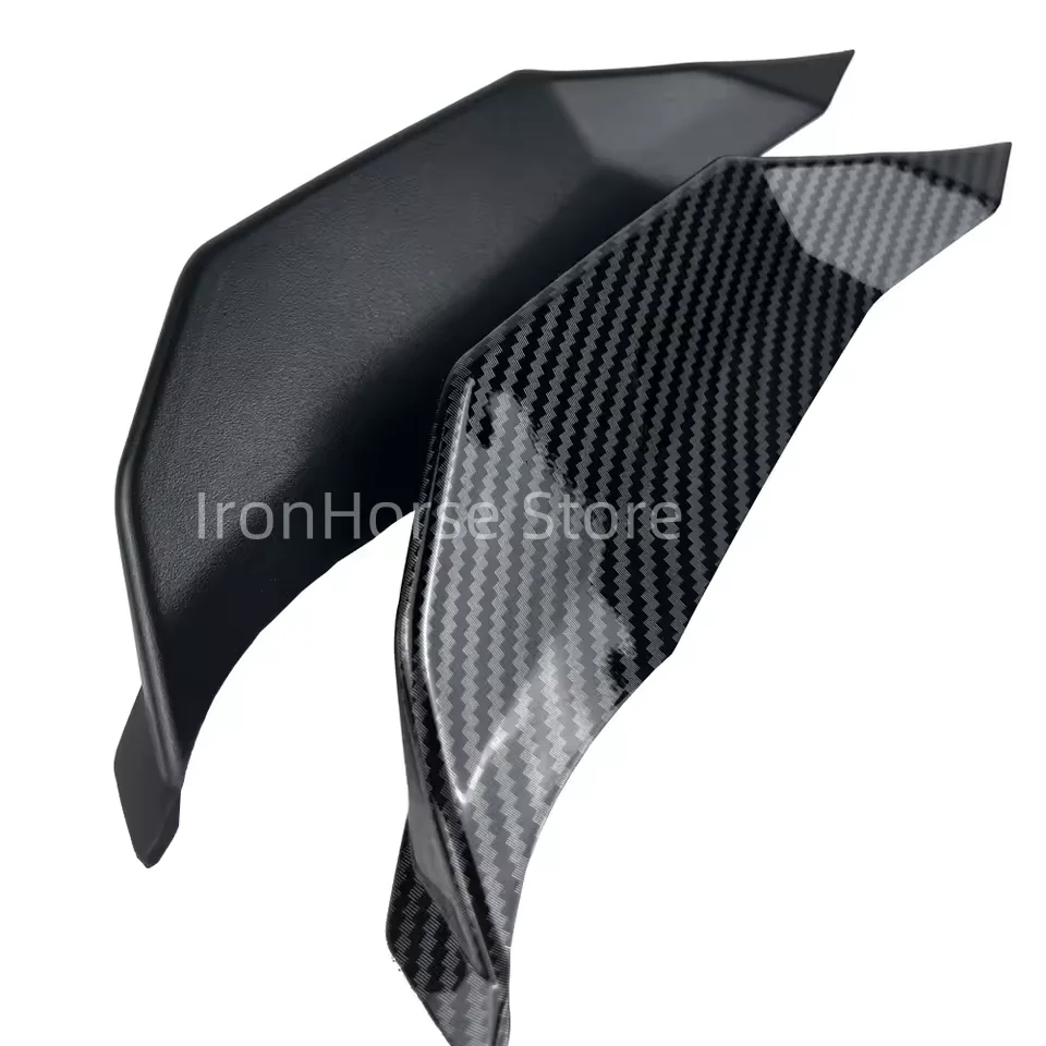Spoiler Model Paruh untuk Honda ADV160, Penutup Alis Lampu Depan, Spoiler Samping, Aksesoris Modifikasi Motor Pola Serat Karbon
