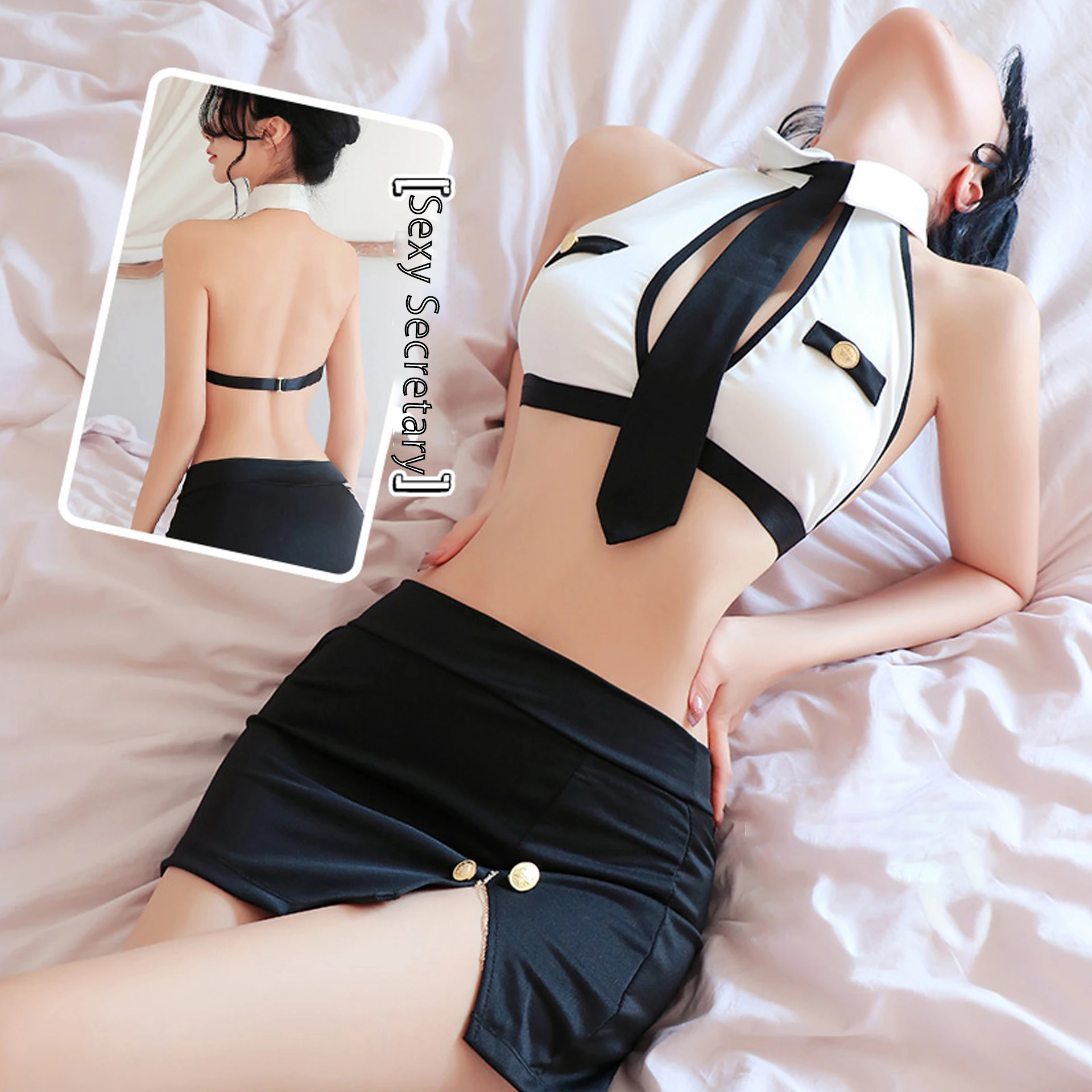 

Women's Tights Women Tightening Cosplay Secretary OL Uniform Role-playing Flight Attendant Buttocks Skirt Sexy Women's Costume