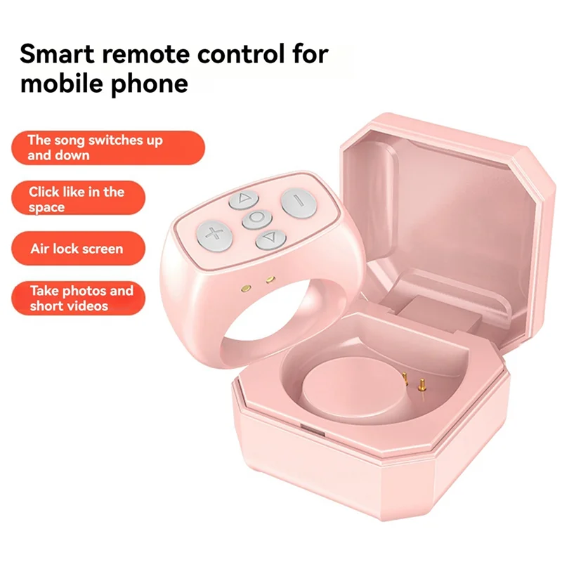 【NEU】Ring Handy Bluetooth Fernbedienung Mini Ladehülle Kamera Fernauslöser für Fernbedienung E-Book Seite drehen C
