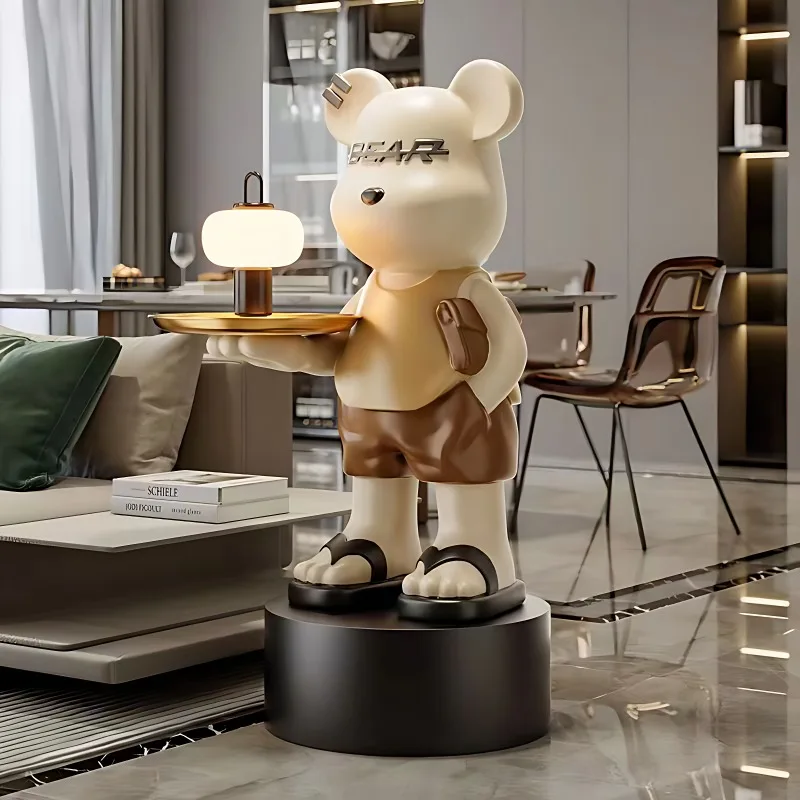 Creative Violent Bear Tray Ornaments, Large Floor-standing, Home Living Room, TV Cabinet, Sofa Decoration