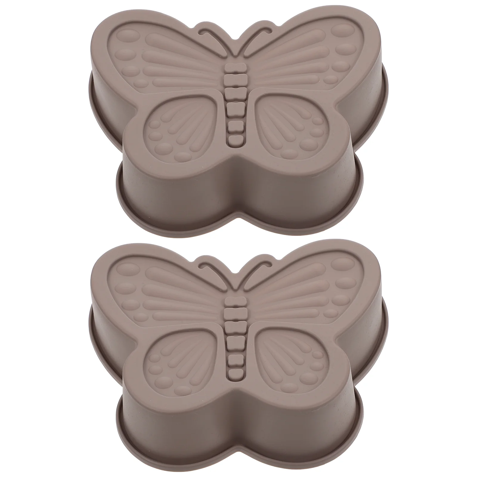 2 Pcs Butterfly Cake Mold Making Bakeware Dessert Silica Gel Non-stick Baking Home Dishes