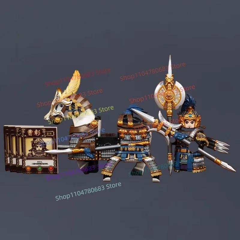 

MOC Building Blocks Mini Figure Three Kingdoms General Cao Zhang Assembly Model Display Cartoon Anime Accessories Toy Gift