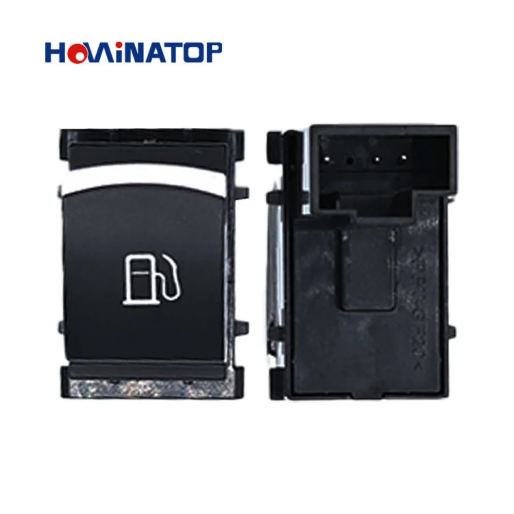 HOWINATOP 1KD959833 3Pin Fuel Door Release Switch With Chrome For VW Golf Mk5 Jetta Mk5 Touran Touareg 2004-2011 OEM Replacement